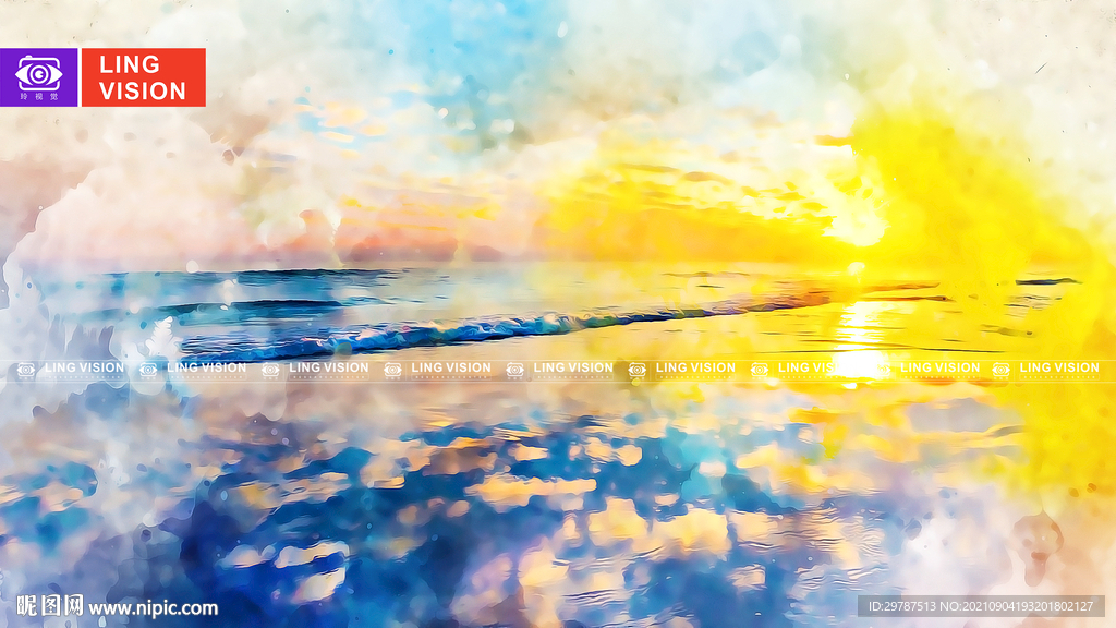 大海夕阳日落