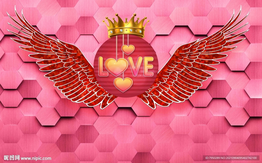 网红翅膀背景墙