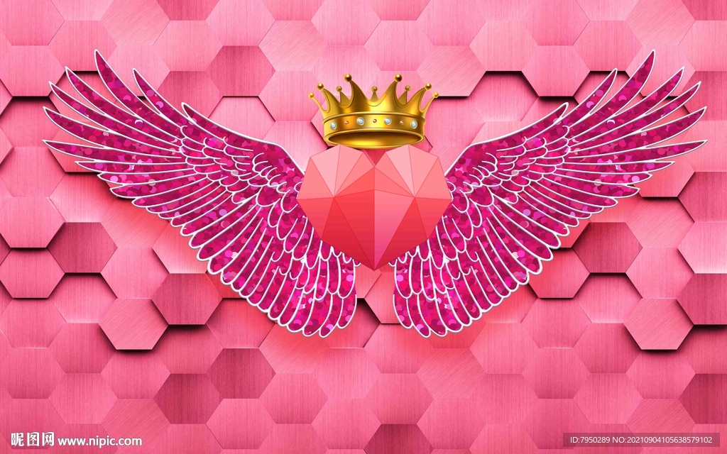 网红翅膀背景墙