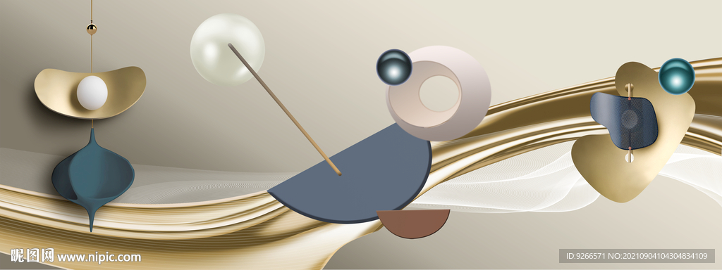 抽象几何人物线条卧室画床头画