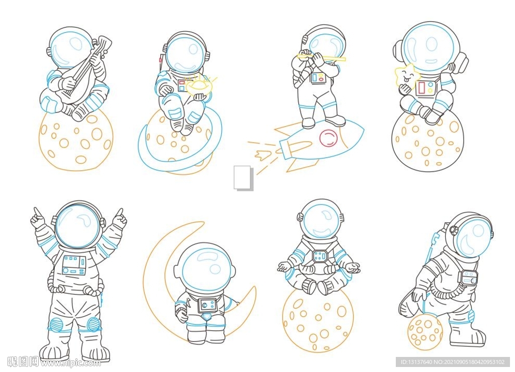 可爱太空人合集