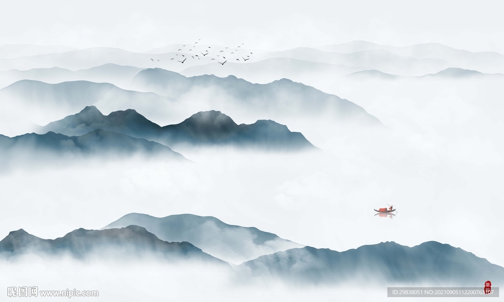新中式山水