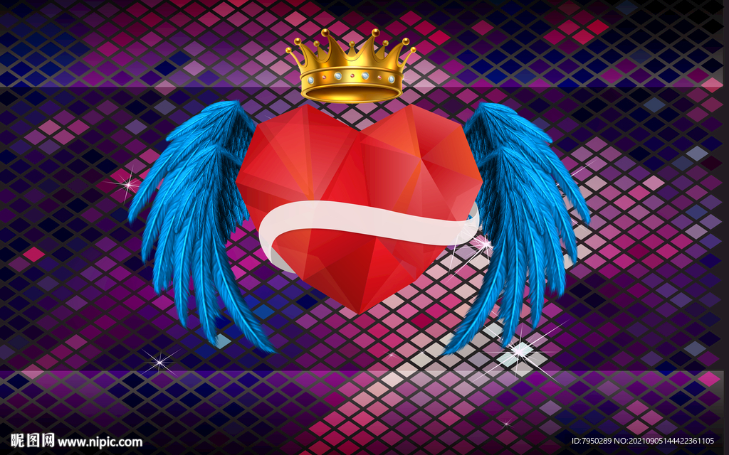 网红翅膀背景墙