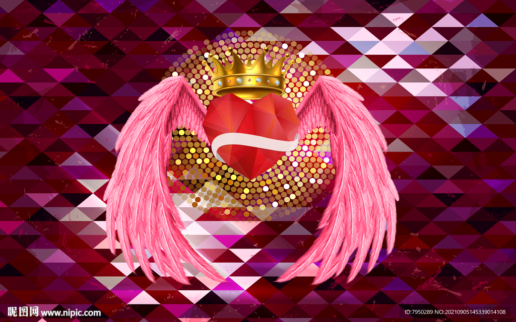 网红翅膀背景墙