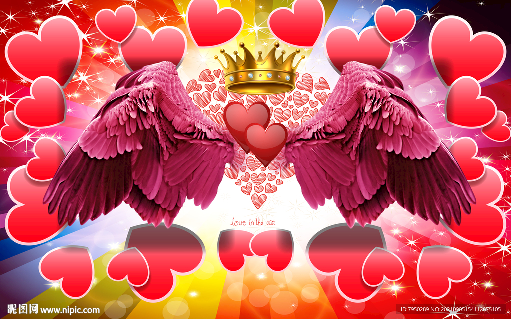 网红翅膀背景墙