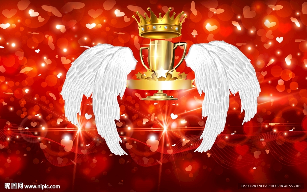 网红翅膀背景墙