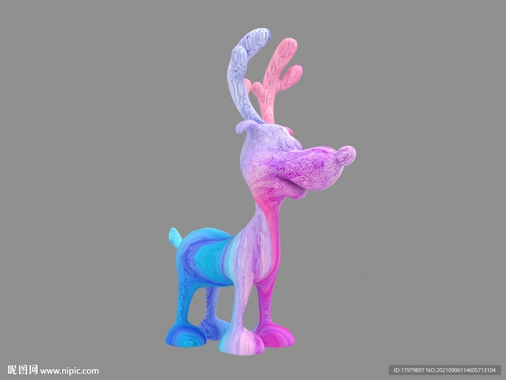 3D鹿模型 