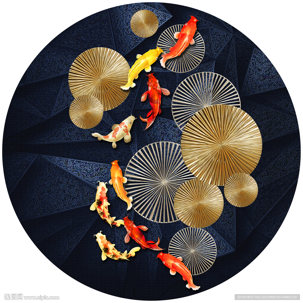 装饰画 新中式 鱼