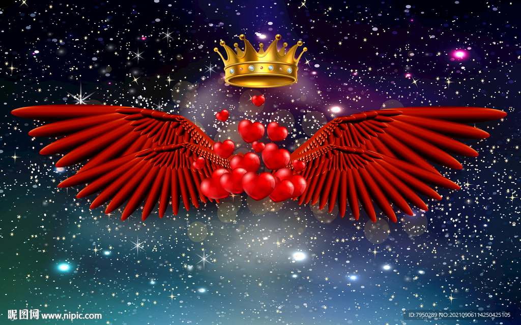 网红翅膀背景墙