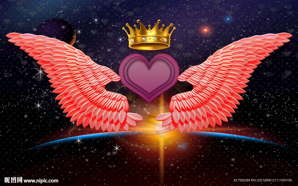 网红翅膀背景墙