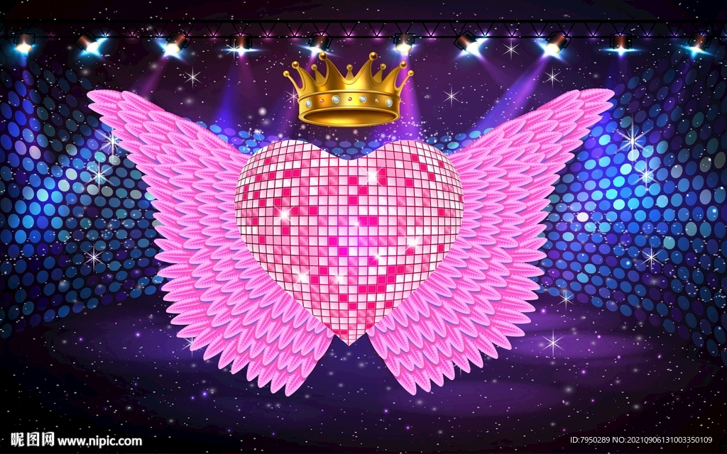 网红翅膀背景墙