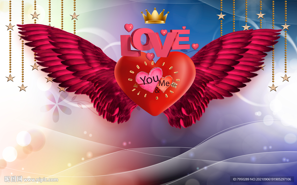 网红翅膀背景墙