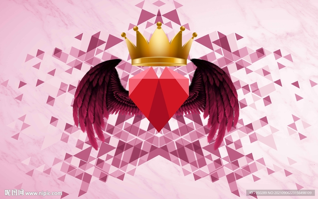 网红翅膀背景墙