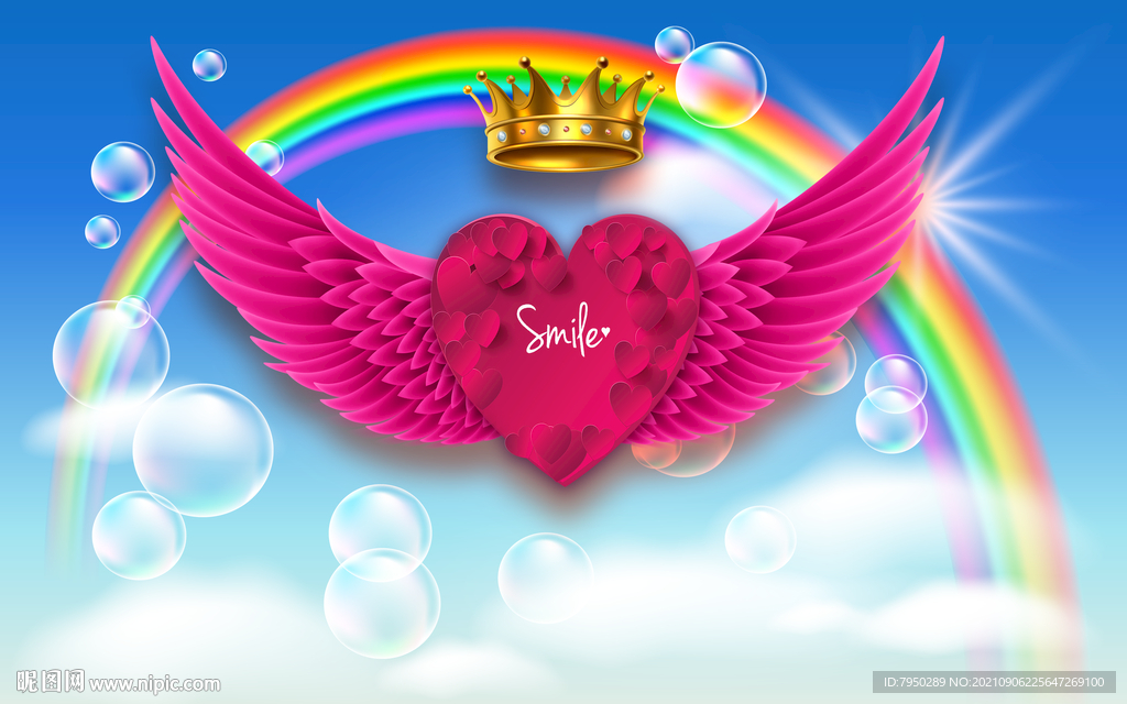 网红翅膀背景墙