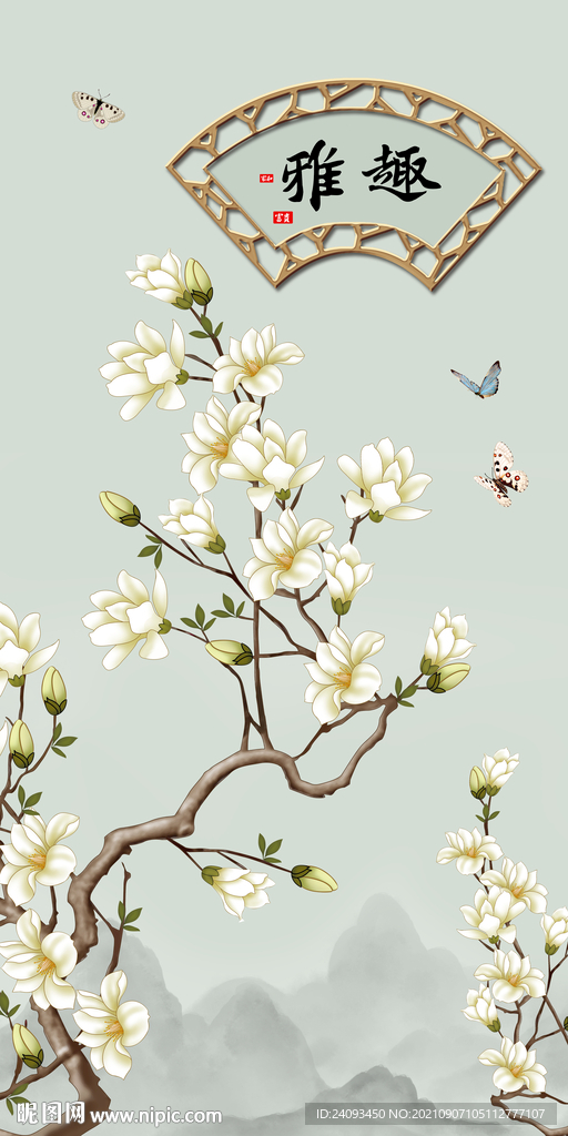 中国风水墨山水装饰画