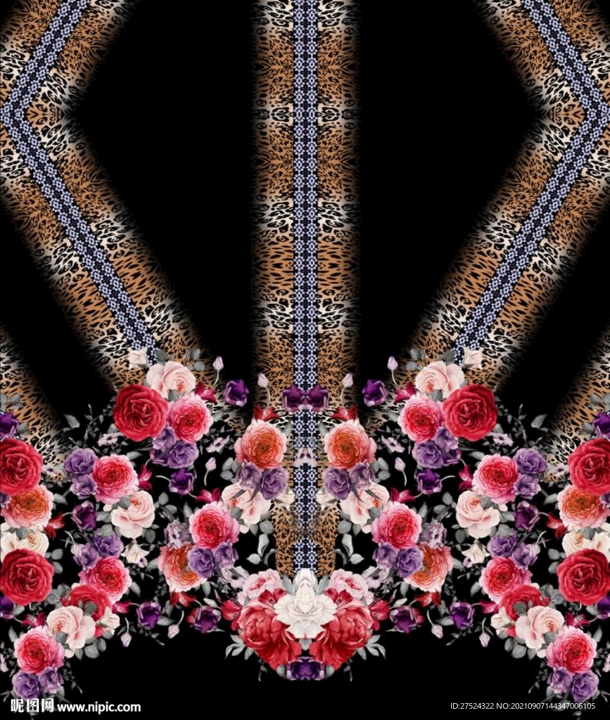 定位豹纹花