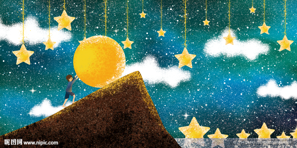 晶瓷画 抽象画 星空夜晚