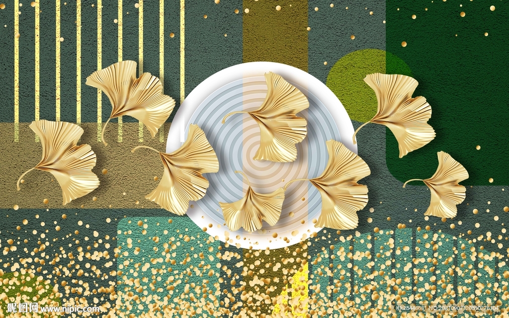 现代简约轻奢背景墙