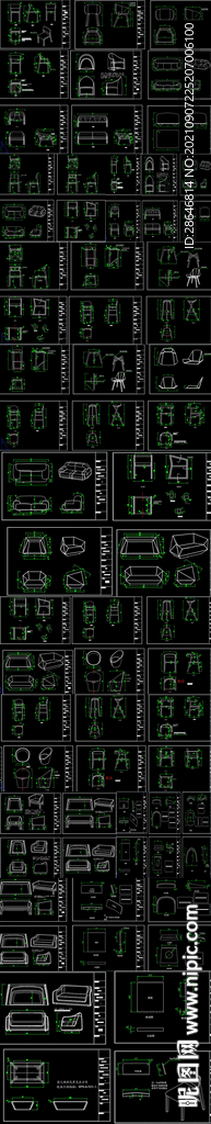 椅子沙发CAD图库