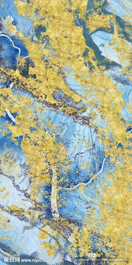 高端鎏金抽象画