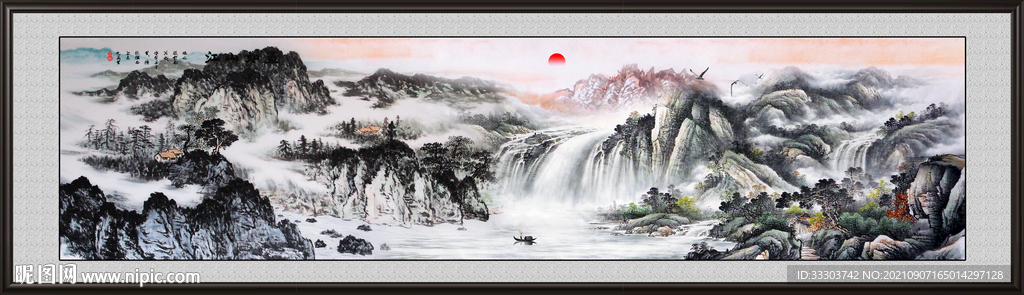 巨幅山水画