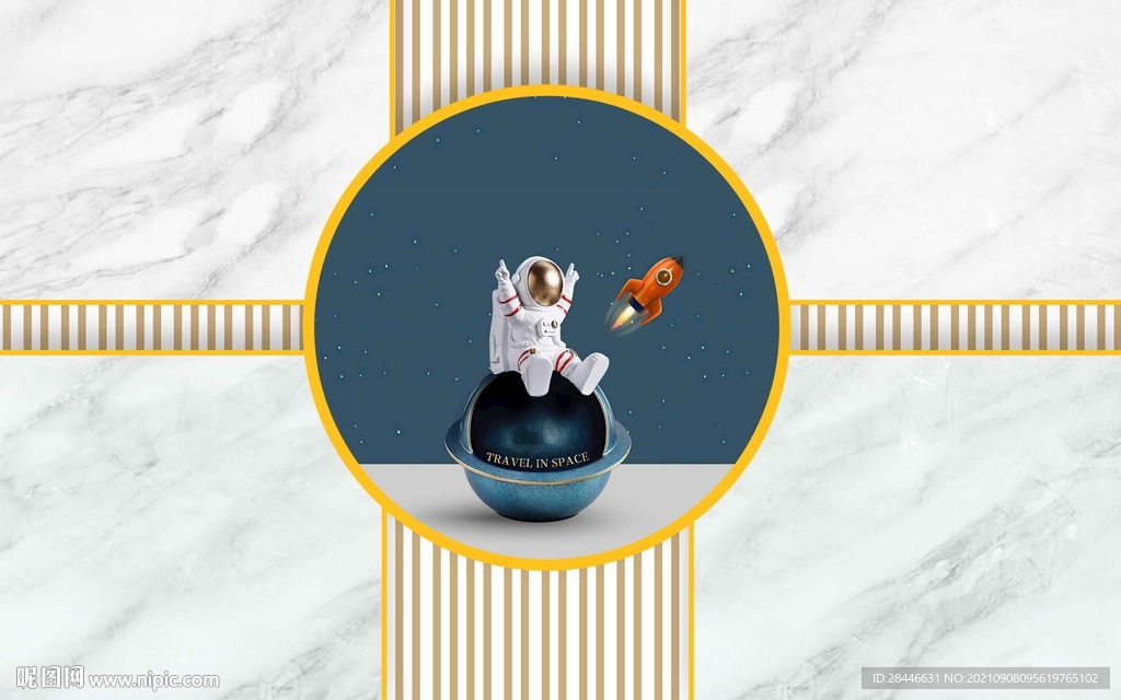 现代简约轻奢背景墙