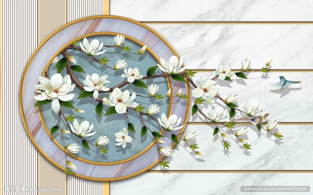 新中式轻奢背景墙