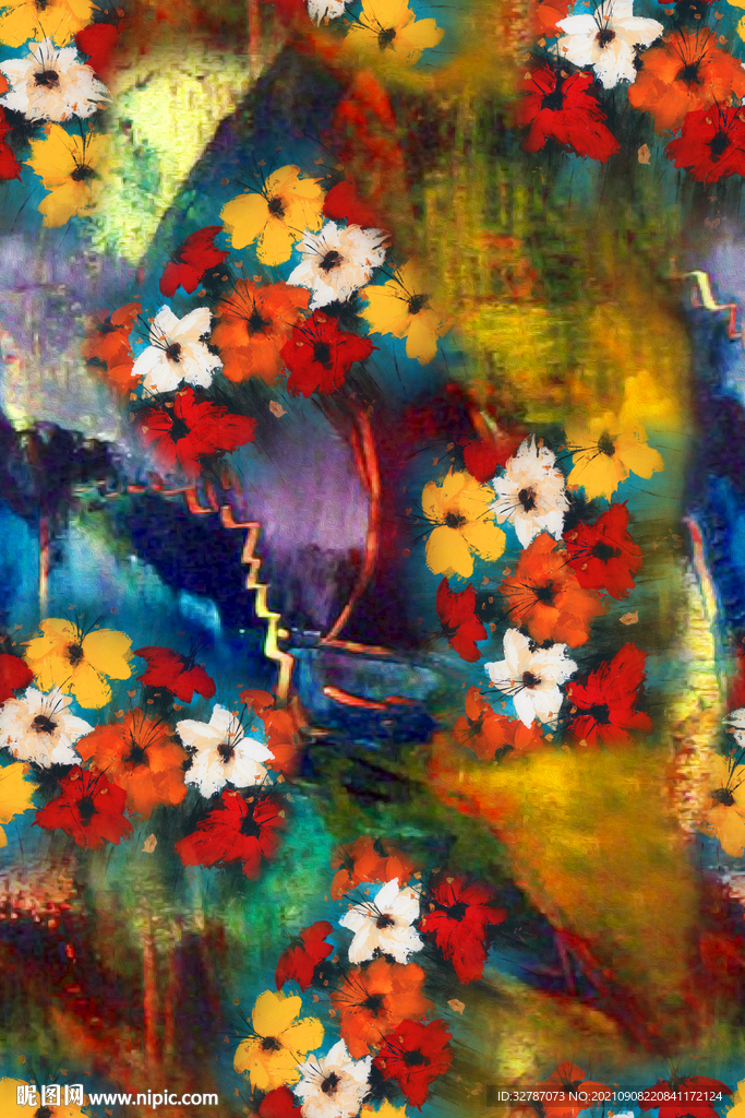 手绘花