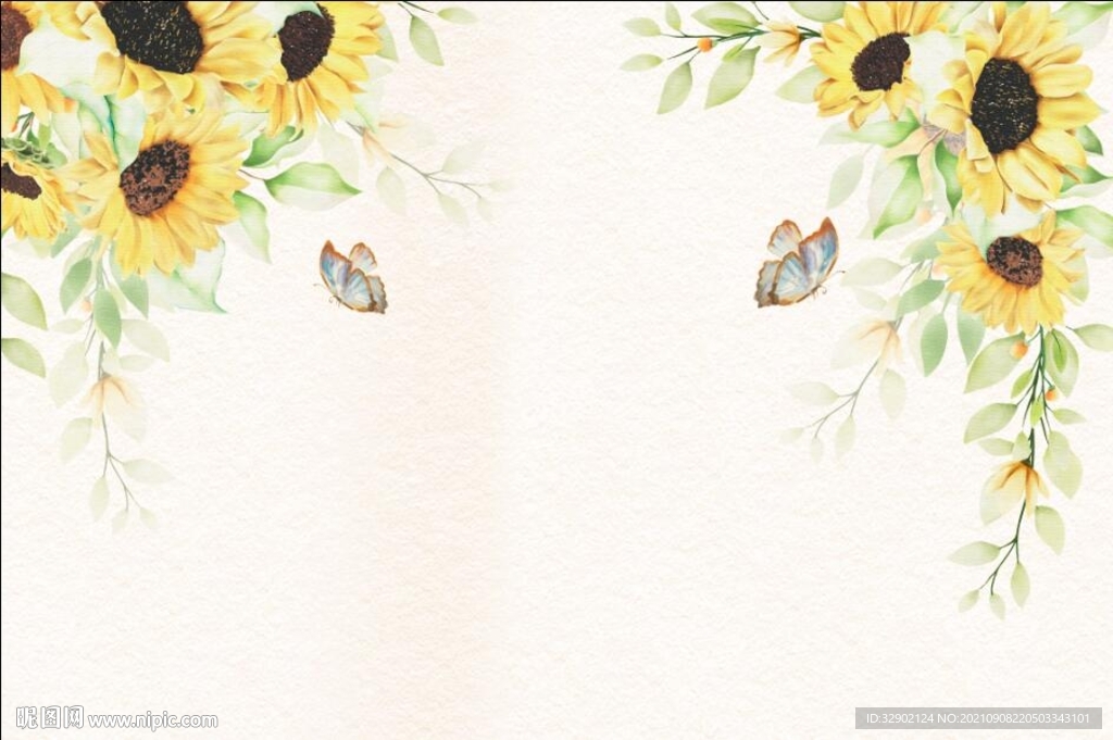 向日葵花卉壁画