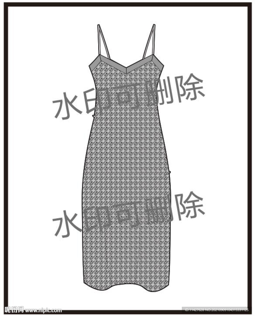 服装设计连衣裙女装