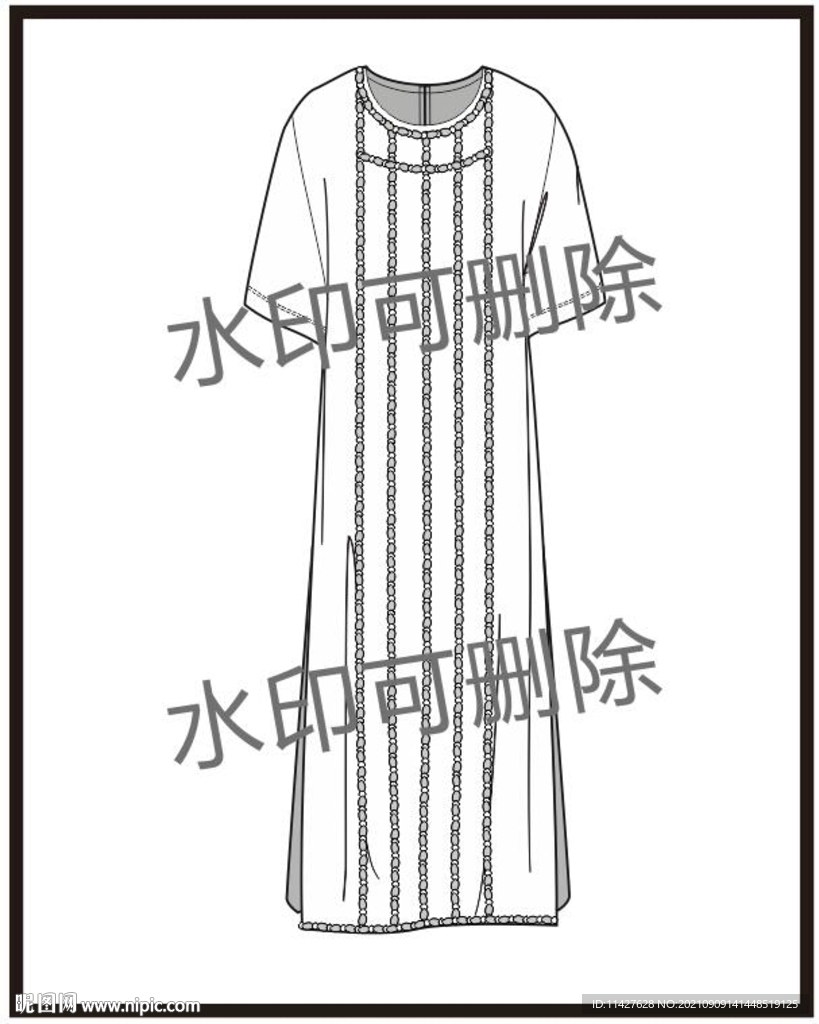 服装设计连衣裙女装