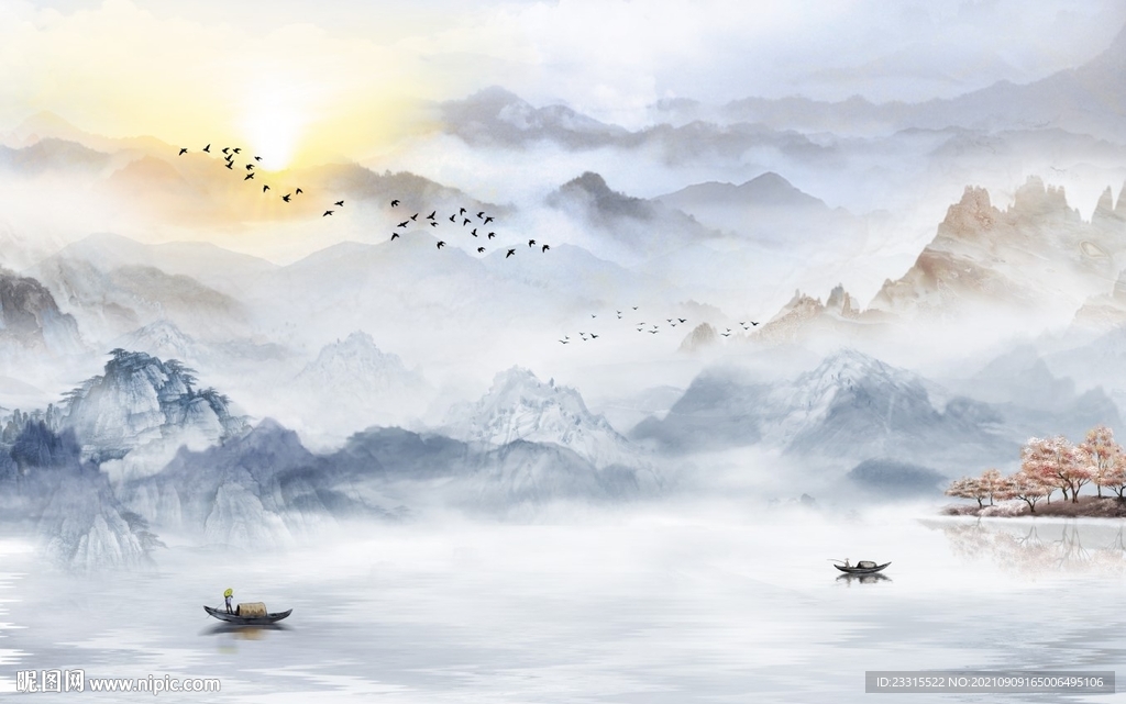 新中式背景墙