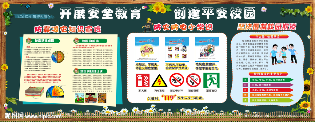 安全教育黑板报