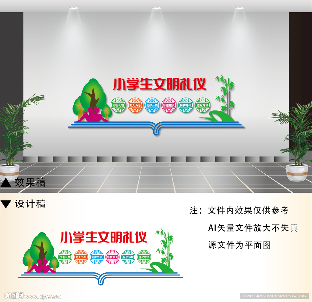 小学生文明礼仪文化墙