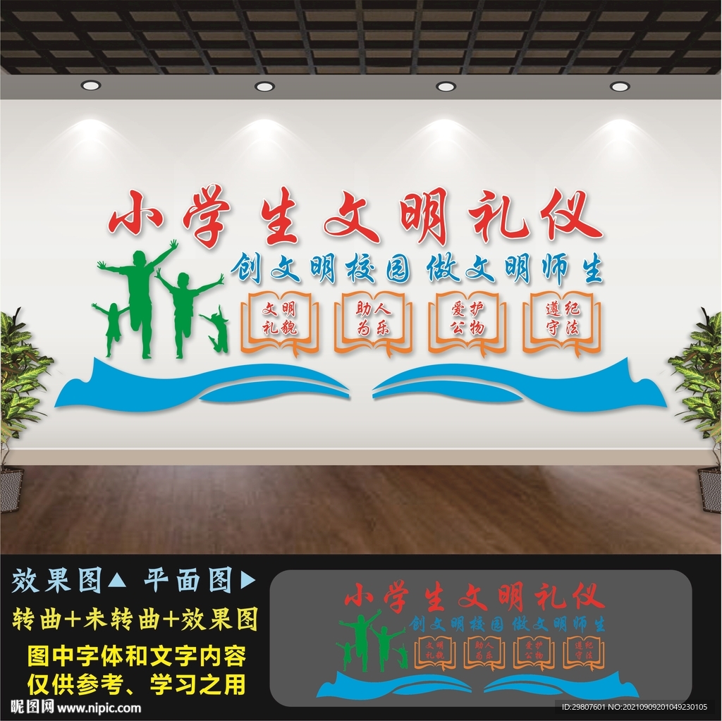 小学生文明礼仪文化墙