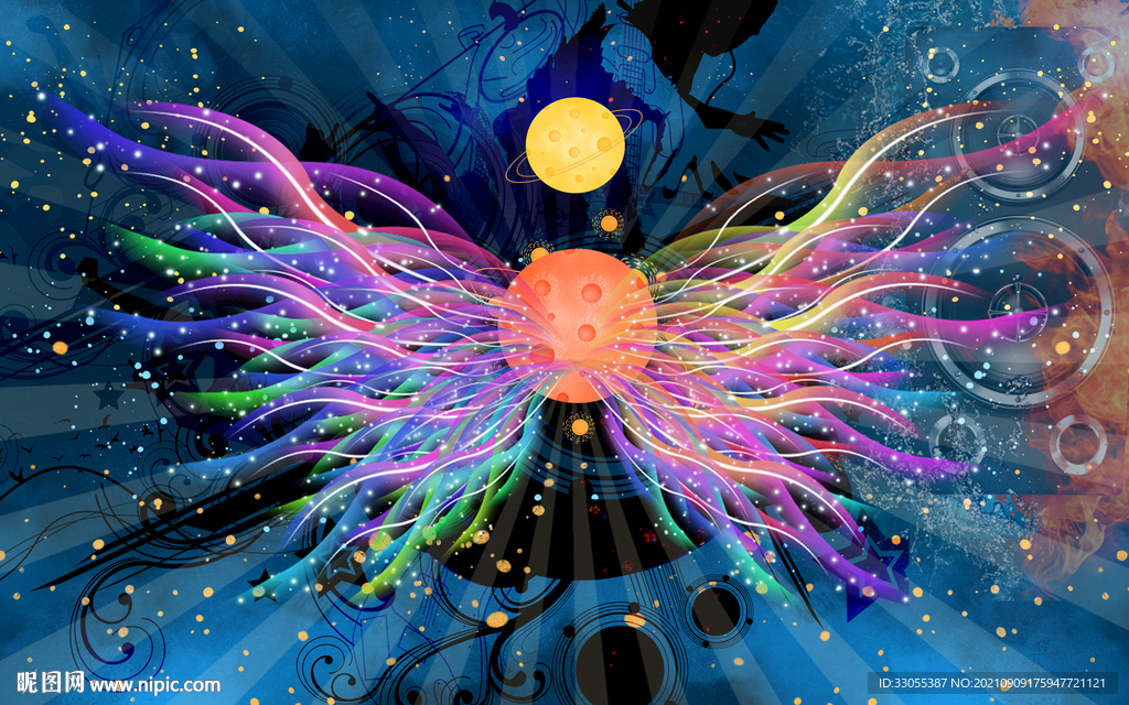 工装网红翅膀KTV酒吧背景