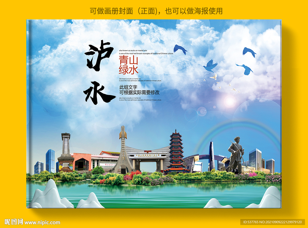泸水市风景光旅游地标画册封面