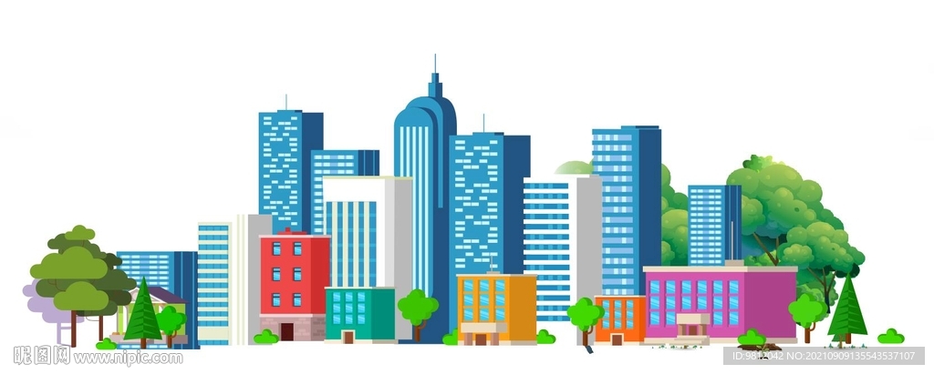 高楼大厦矢量图