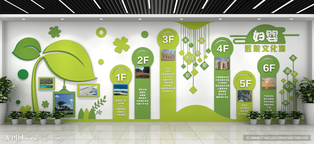 医院楼层指示区