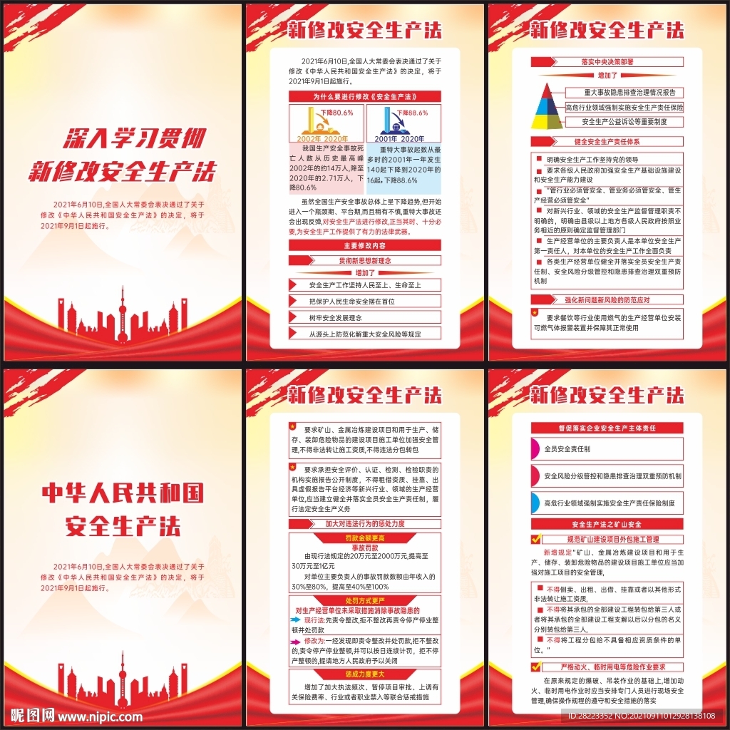 安全生产法宣传挂图