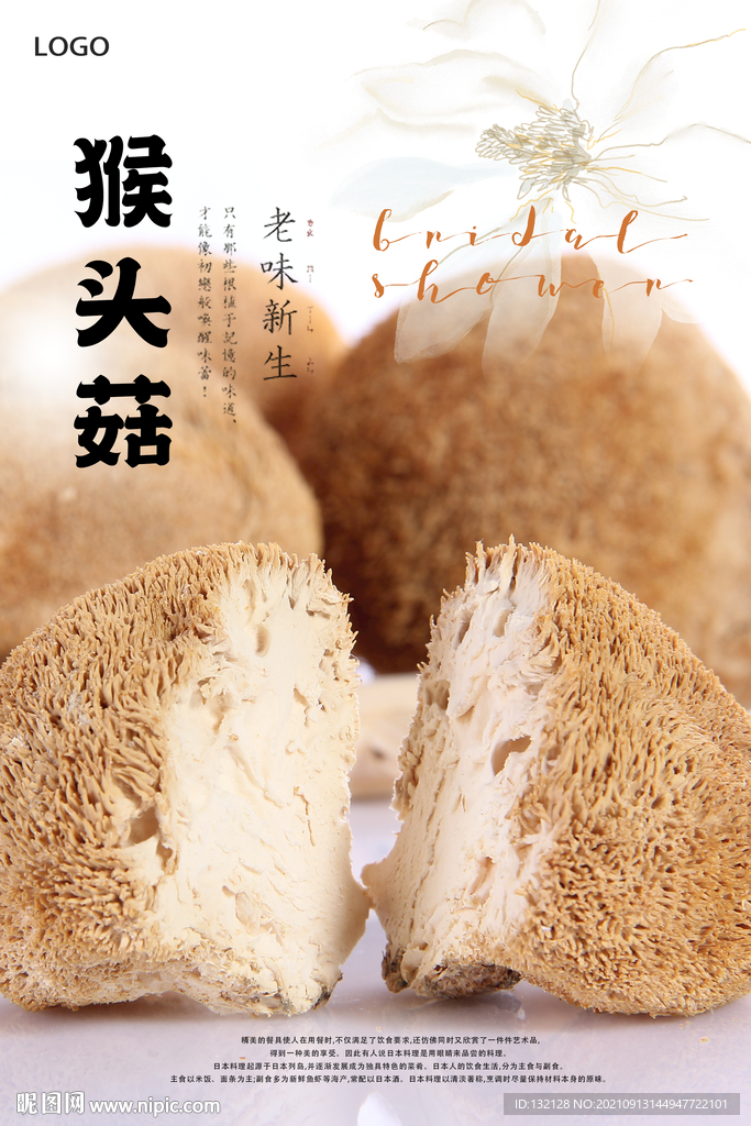 猴头菇海报 
