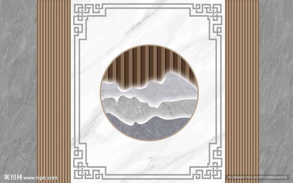 现代简约轻奢背景墙