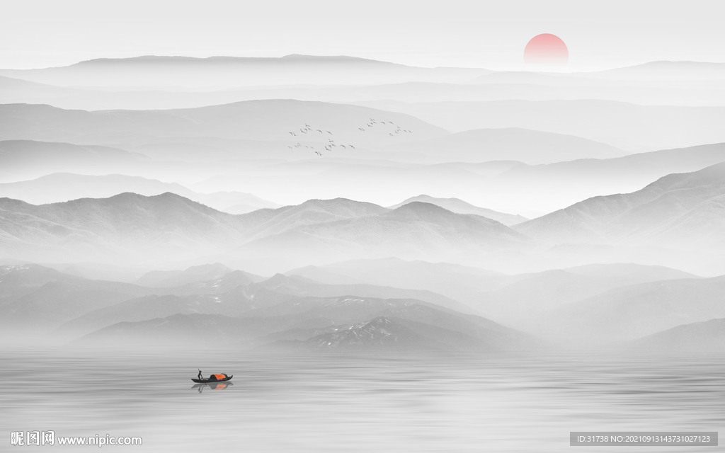新中式山水画