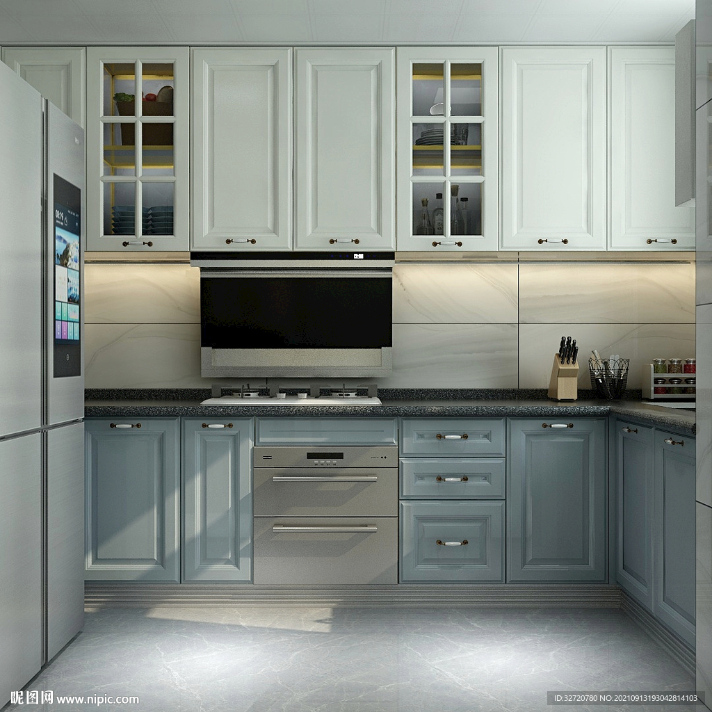 简欧厨房设计效果图