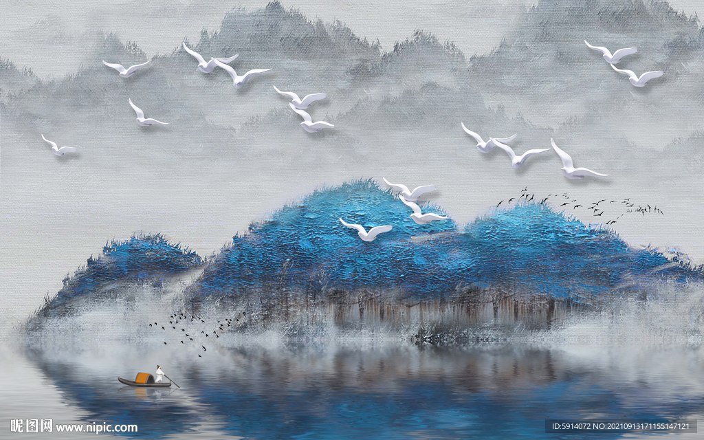 晶瓷画 抽象画 新中式