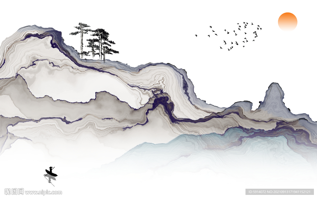 晶瓷画 抽象画 新中式