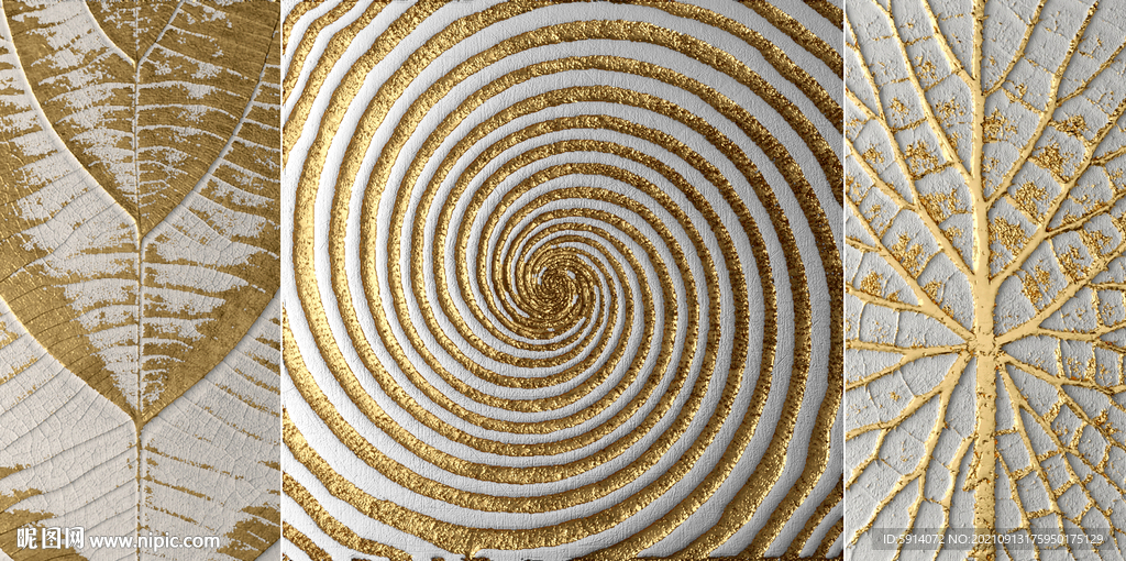 晶瓷画 抽象画 叶子