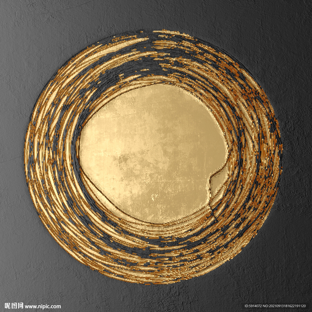 晶瓷画 抽象画 圆盘