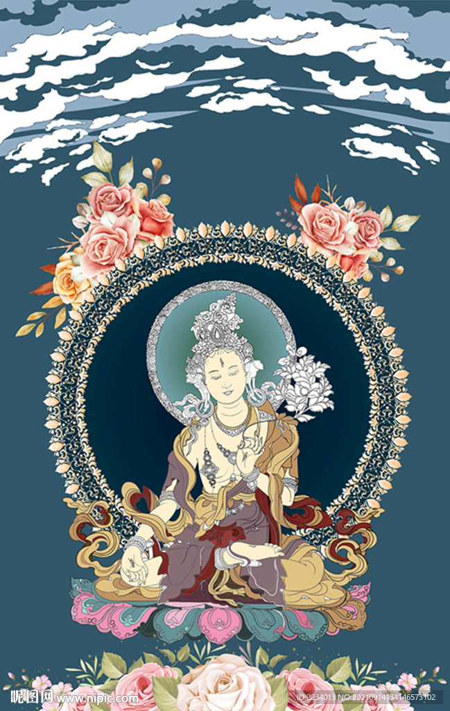 观音普萨唐卡