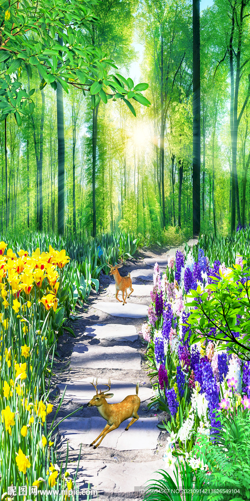 3D梦幻森林玄关